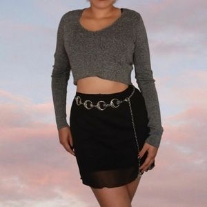 Super comfortable and thick gray long sleeve shirt from Express